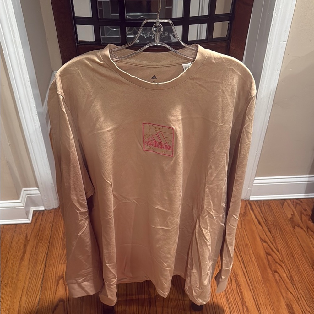 Adidas Tan Long Sleeve Men's Shirt
